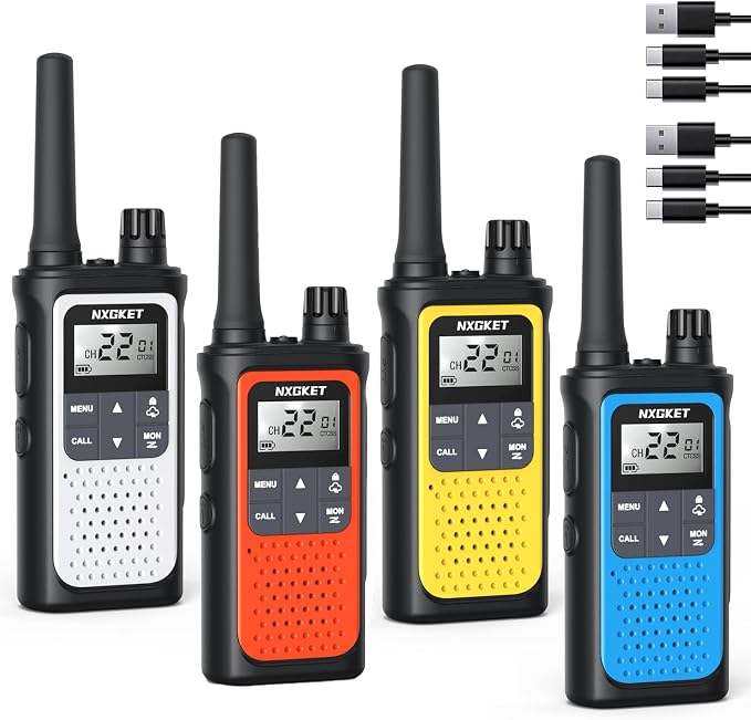 NXGKET Walkie Talkies for Adults Long Rang NOAA Weather Alerts, Rechargeable by NXGKET