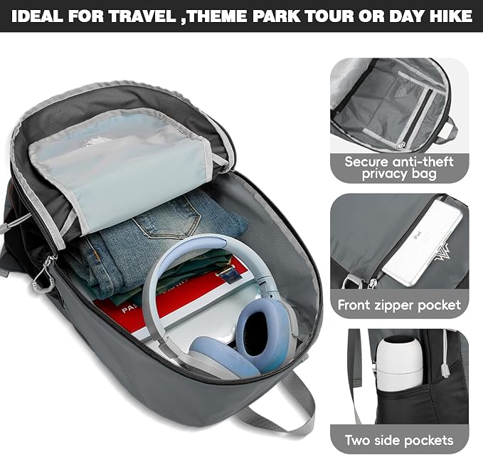Seektop 20L Ultra Lightweight Small Hiking Backpack, Water-Resistant Packable - Image 6