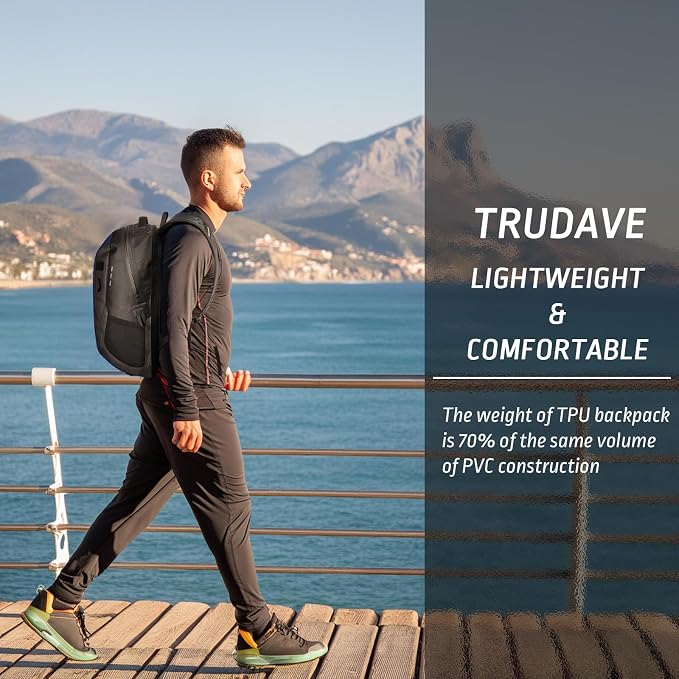Trudave Waterproof Backpack, Waterproof Submersible Backpack, Floating TPU - Image 7