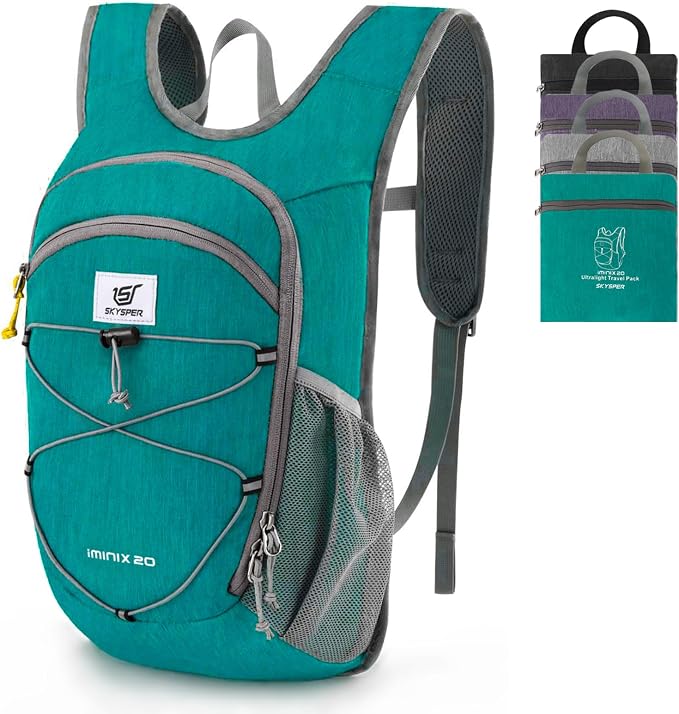 SKYSPER 15L/20L Foldable Hiking Backpack Lightweight Packable Travel Daypack by SKYSPER