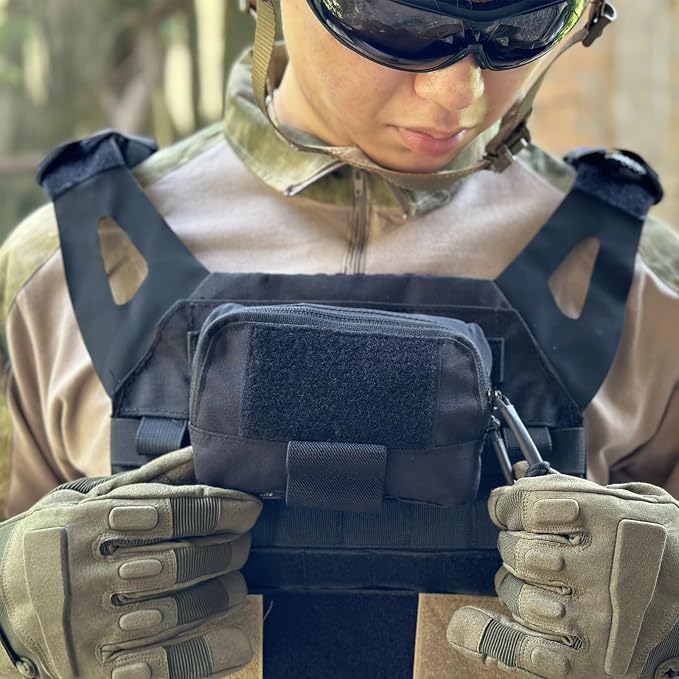 Tactical Molle Admin Pouch Chest Rig Small Molle Chest Pouch Utility MOLLE/Belt - Image 7