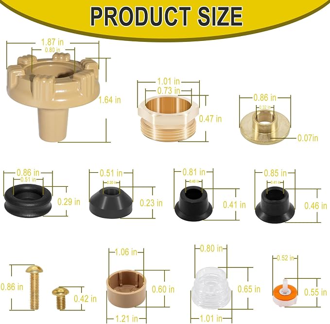 RK-19 Outside Faucet Repair Kit Metal Handle Compatible - Image 8