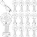 Woanger 12 Pcs Mini Handheld Fan Bulk 3 Speed USB Electric Battery Operated by Woanger