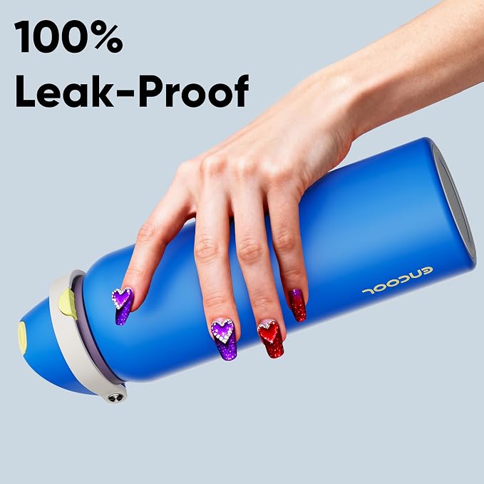 Insulated Water Bottle with Straw - Image 6