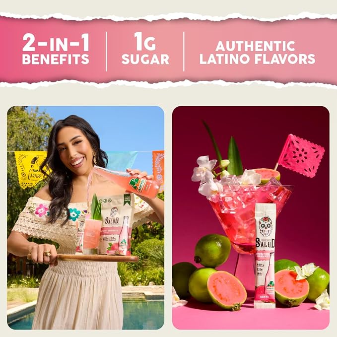 Salud x Jarritos 2-in-1 Hydration Packets + Immunity Electrolytes Powder - Image 2