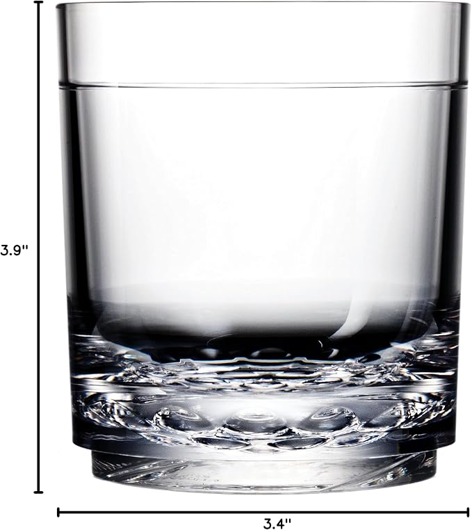 Drinique Unbreakable 12 Oz Drinking Glasses, Drinking Cups, Dishwasher Safe - Image 8