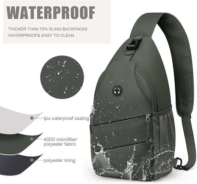 Pritent Crossbody Bags for Women Men Trendy Sling Bag Backpack Casual Chest Bag - Image 4