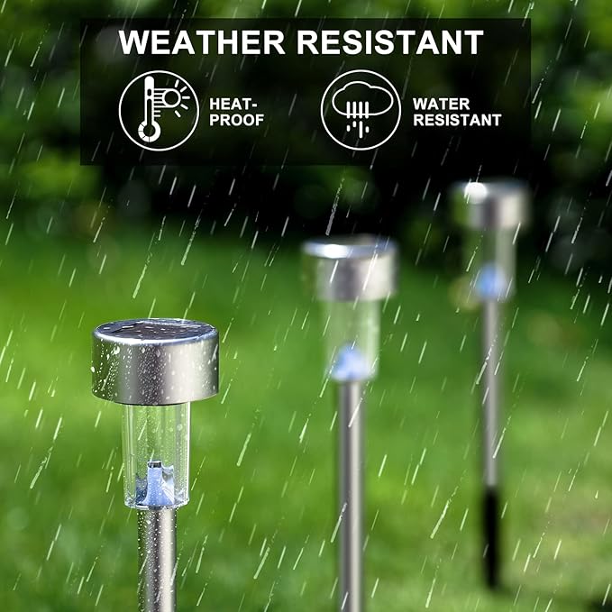 Dream Master Solar Lights Outdoor Waterproof, Stainless Steel LED Landscape - Image 5