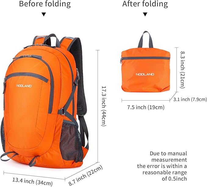 NODLAND Light Weight Packable Backpack - Image 2