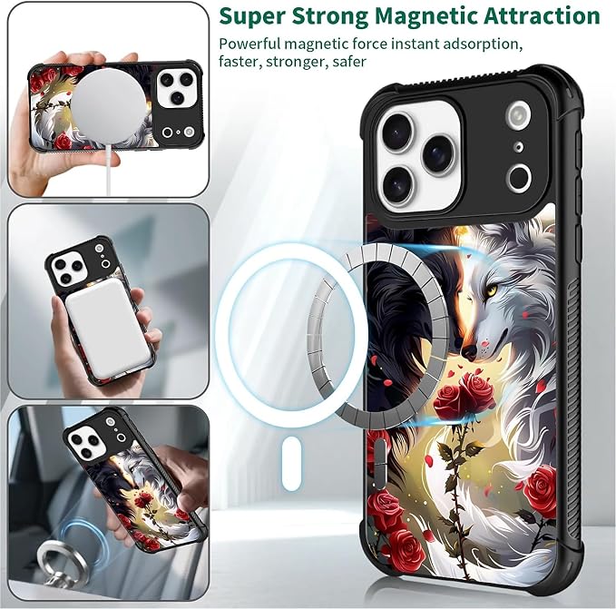 for iPhone 17 Pro Max Case, for MagSafe Graphic Design for Girl Boy Soft - Image 4