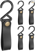 uxcell 5pcs PU Leather Hooks, S-Shape Hooks by uxcell