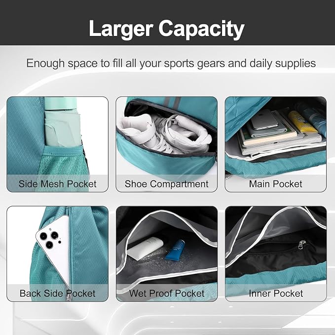 Hoedia Sports Drawstring Backpack - Image 3