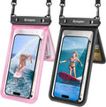 Rynapac IPX8 Waterproof Phone Pouch 2 Pack, Double Space Waterproof Phone Case by Rynapac