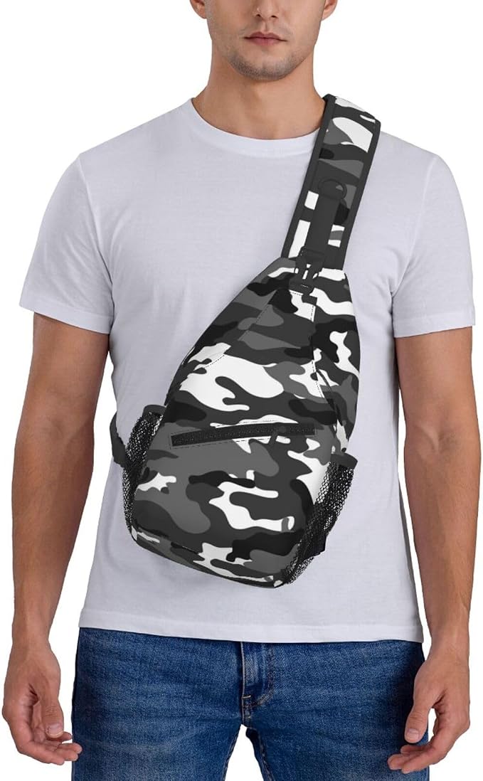 Sling Backpack For Men Hiking Daypack Crossbody Shoulder Bag Travel Chest Pack - Image 2