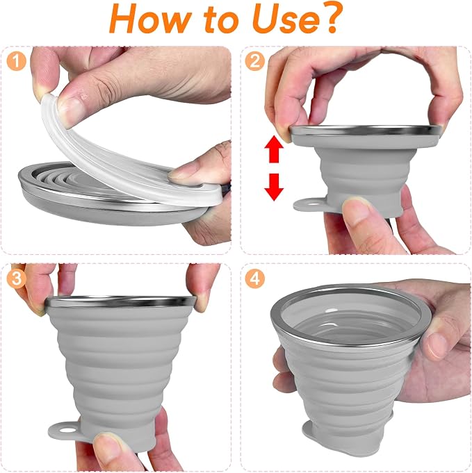4-Pack Collapsible Silicone Cups - Image 7