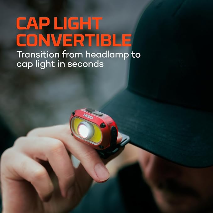 NEBO MYCRO 550+ Rechargeable Headlamp | 550 Lumens, 7 Light Modes, Water - Image 3