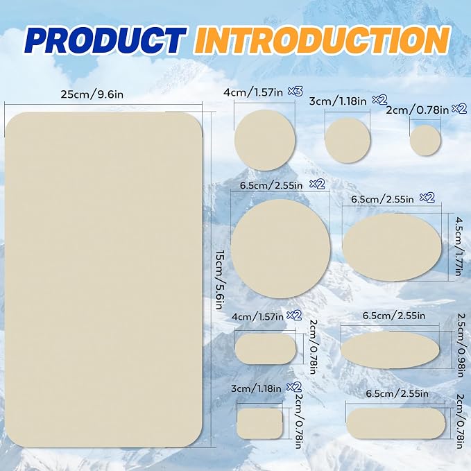 35Pcs Down Jacket Repair Patch Kit Pre-Cut Nylon Patches - Image 2