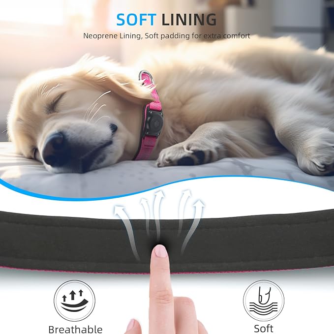 Upgraded AirTag Dog Collar, IP68 Waterproof Air Tag Dog Collar Holder, - Image 5
