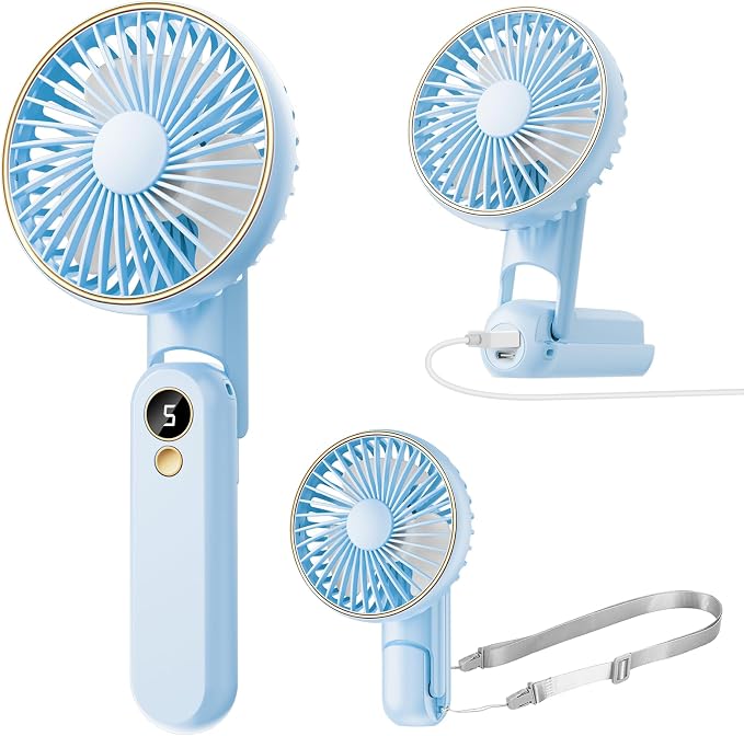 Portable Handheld Fan, 180° Foldable Personal Fan, USB Rechargeable Mini Hand by Unknown