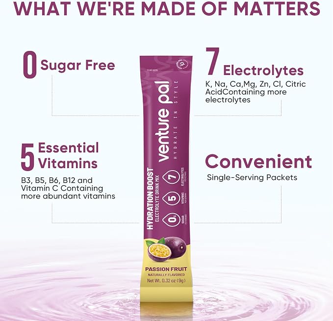 Venture Pal Sugar Free Electrolyte Powder Packets - Image 4