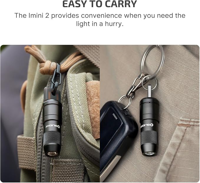OLIGHT IMINI 2 EDC Rechargeable Keychain Flashlight, 50 Lumens Compact and - Image 7