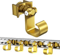 4 Pack L Track Hooks with Single Stud Fitting, Spring-Loaded Adjustable Gear by vandrabase