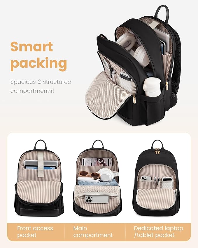 LOVEVOOK Backpack for Women, 15.6 Inch Laptop Backpacks for Work College Travel - Image 3