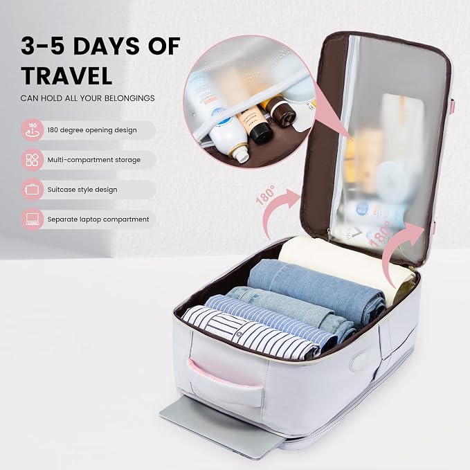 LOVEVOOK Travel Backpack for Women, 40L Carry On Backpack - Image 2