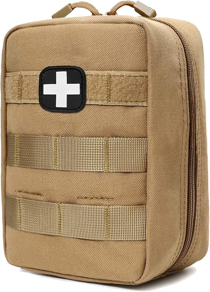 First Aid Kit EMT Medical IFAK Pouch, Molle Tactical Med Emergency Trauma Bag by GHFY