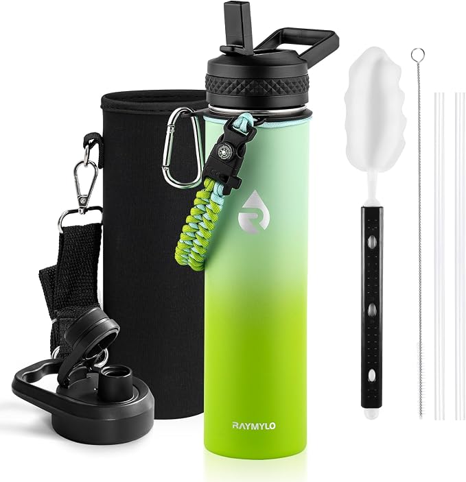 RAYMYLO Insulated Water Bottle 24oz, Triple Wall Vacuum Stainless Steel by RAYMYLO