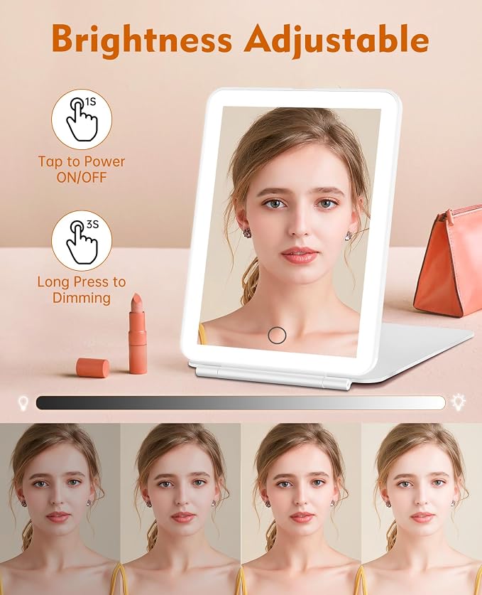 FUNTOUCH Rechargeable Travel Makeup Mirror - Image 6