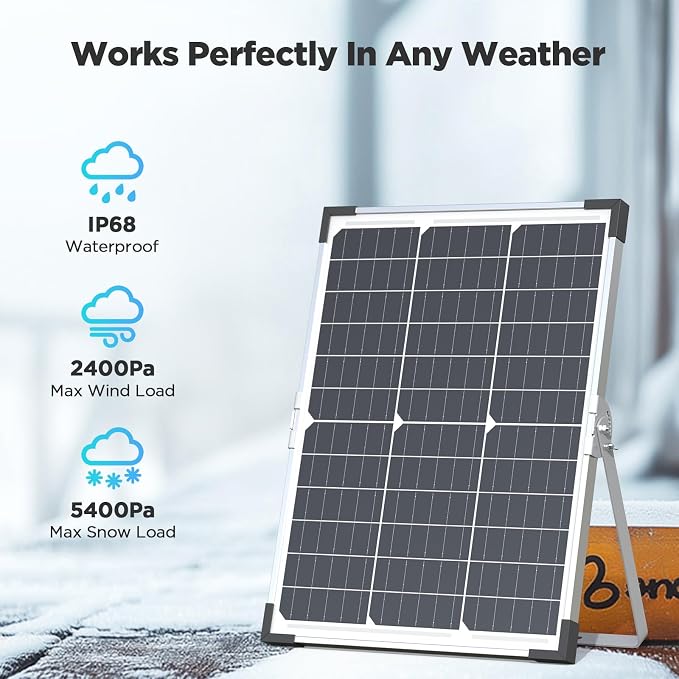 30W 12V Solar Battery Charger & Maintainer, Waterproof Trickle Charging Kit - Image 7