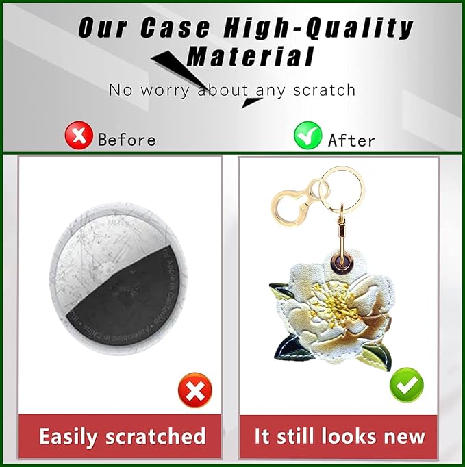 Leather Keychain Holder Case Compatible - Image 3