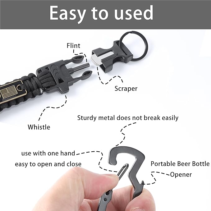 Heavy Duty Braided Paracord Lanyard - Image 4