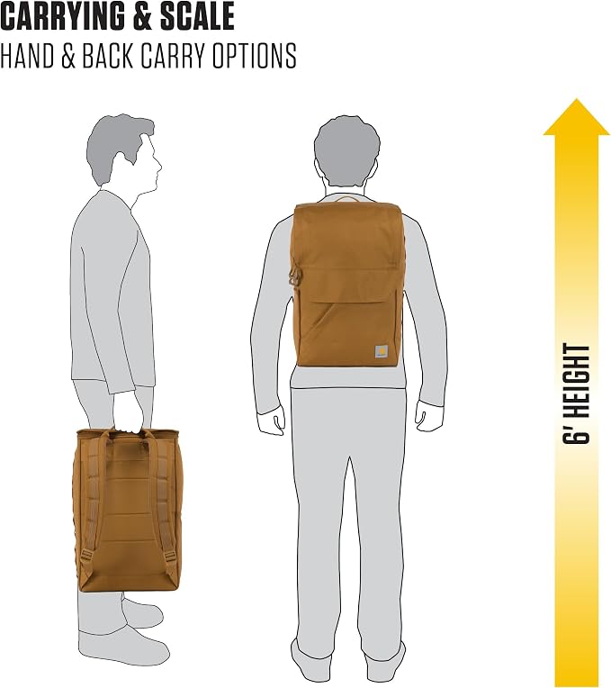 Carhartt 21L Top-Load Backpack, Durable Water Resistant Coated Canvas Base W/ - Image 7
