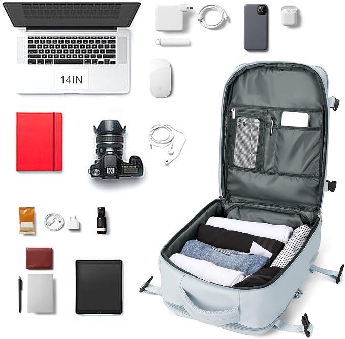 coowoz Travel Backpack For Women Men Airline Approved, Large Hiking Laptop - Image 4
