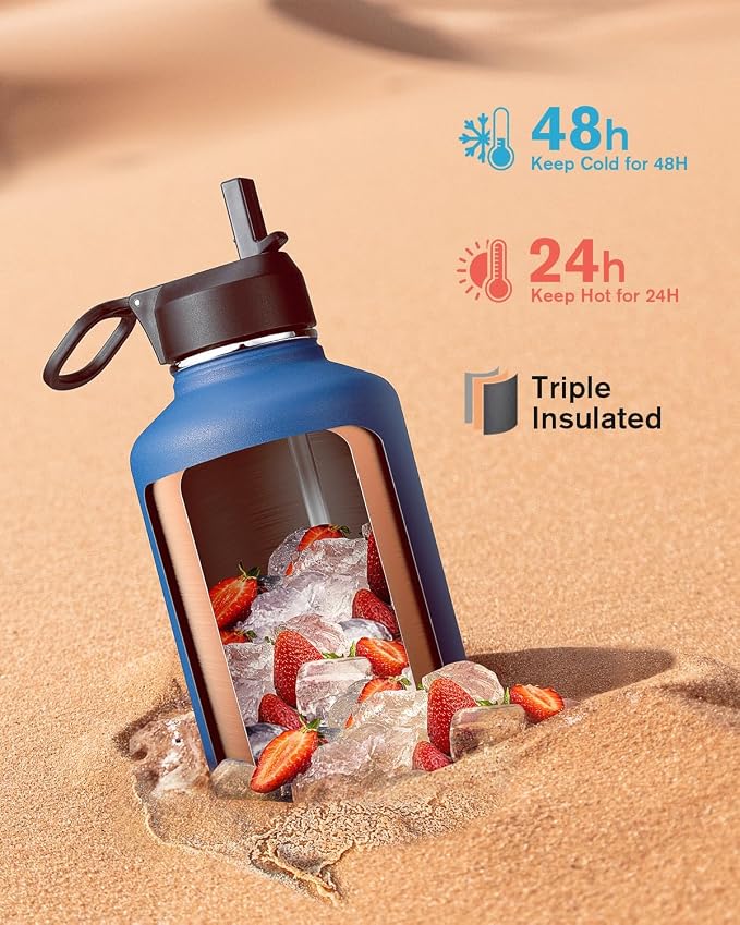 Water Bottle Insulated 64 oz - Image 2