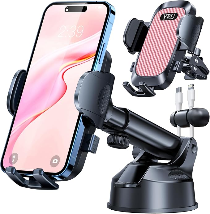YRU Dashboard Cell Phone Holder by YRU2026ProCarMount