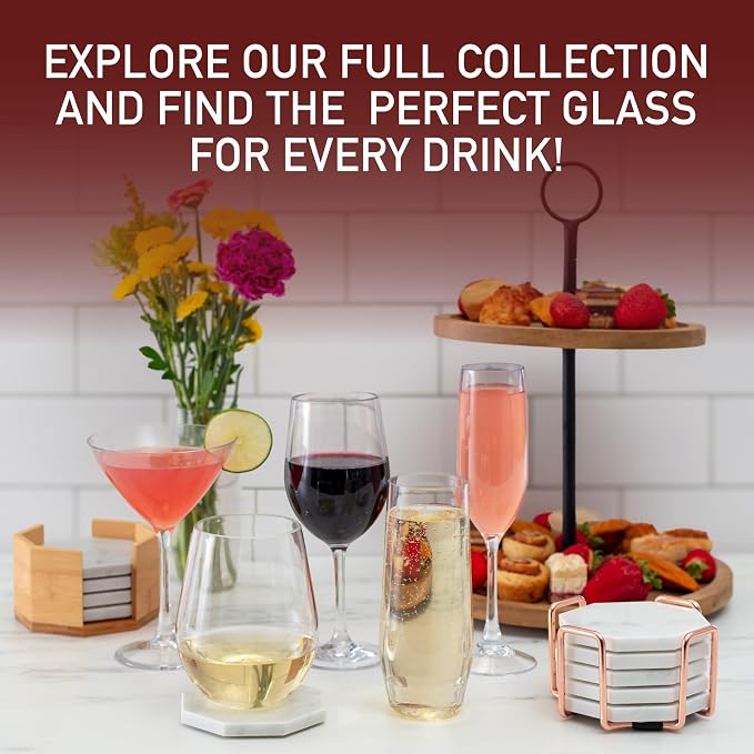 D'Eco Unbreakable Tritan Wine Glasses, 20 oz – Shatterproof, Crystal-Clear - Image 6