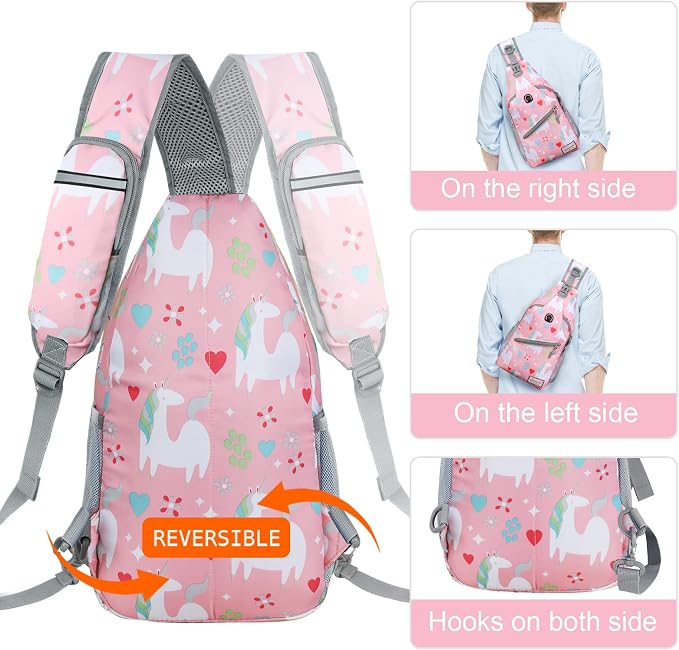 ZOMAKE Sling Bag, Small Crossbody Sling Backpack, Water Resistant Shoulder - Image 5