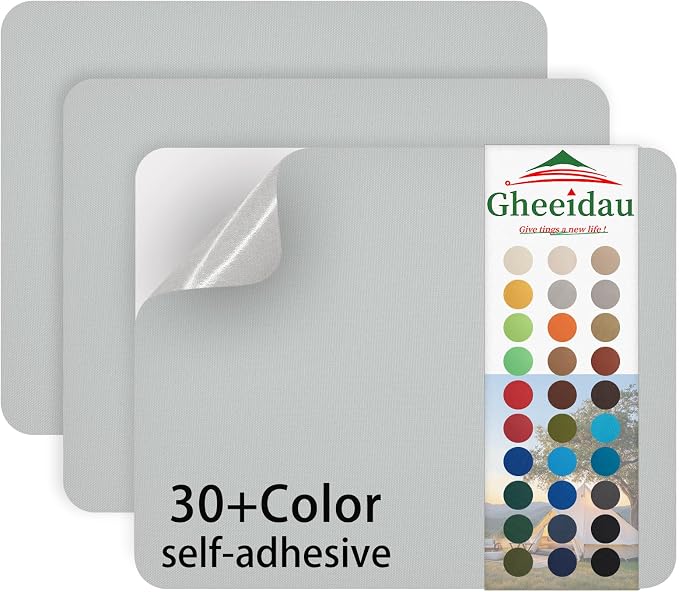 Gheeidau Canvas Repair Patch 9×11 Inch 3Pcs Waterproof Self-Adhesive Fabric by Givethingsanewlife