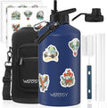 1 Gallon Water Bottle Insulated, BPA Free&Leak Proof, 128oz Stainless Steel by Watersy