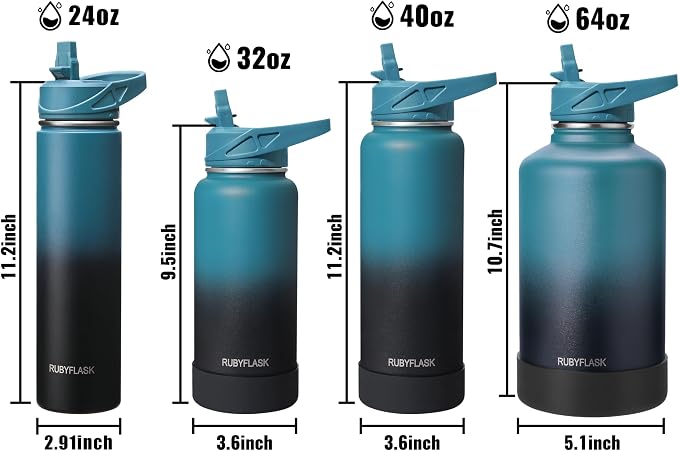RUBYFLASK 24oz Insulated Water Bottle - Image 5