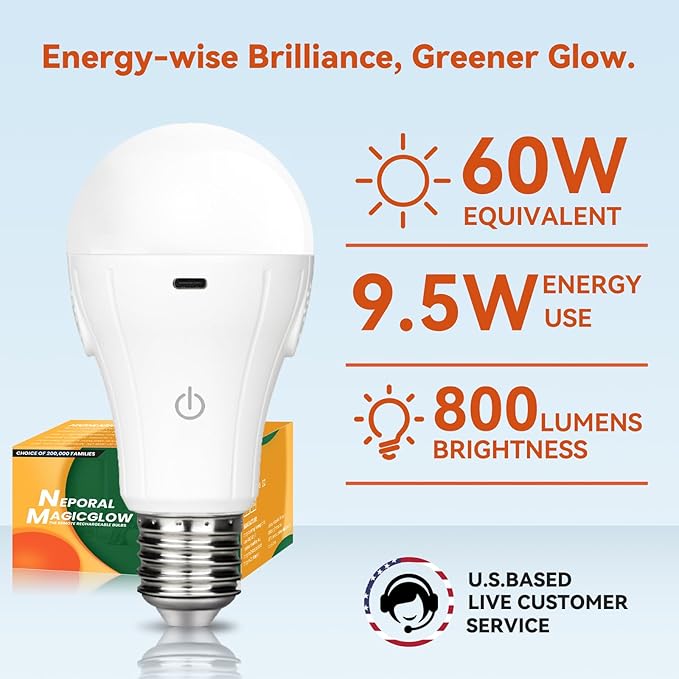 Neporal MagicGlow Rechargeable Light Bulb - Image 7