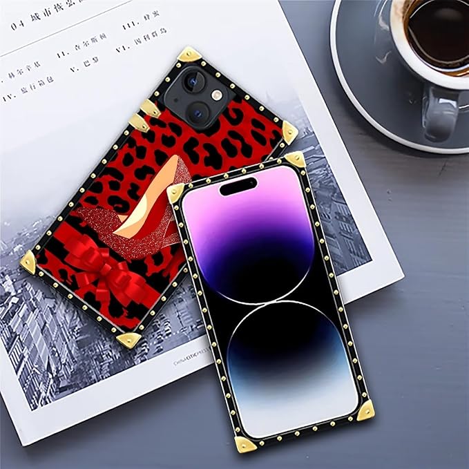 Compatible with iPhone 14 Case, Elegant High Heels Luxury Golden Decoration - Image 6