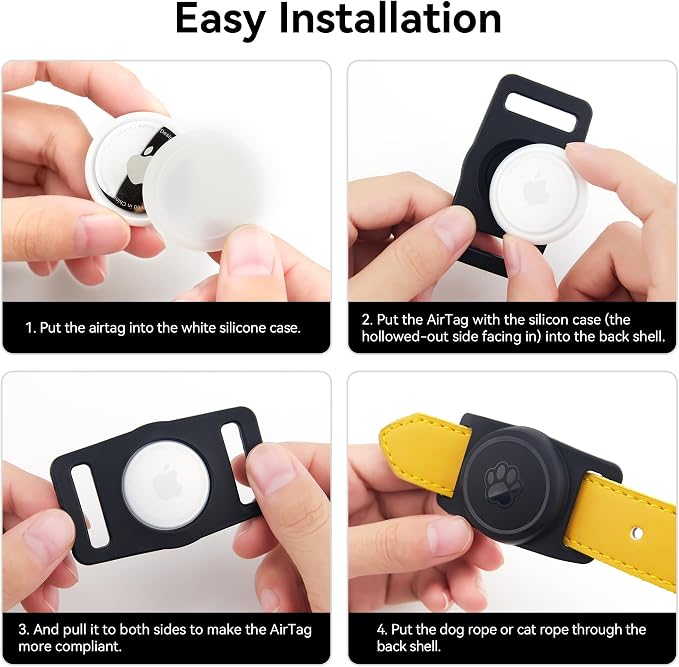 GOCII for Airtag Dog Collar Holder 2 Pack, Waterproof Dog Collar Holder for - Image 8
