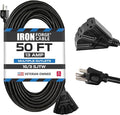 Iron Forge Cable 50 Ft Black Extension Cord by IronForgeCable