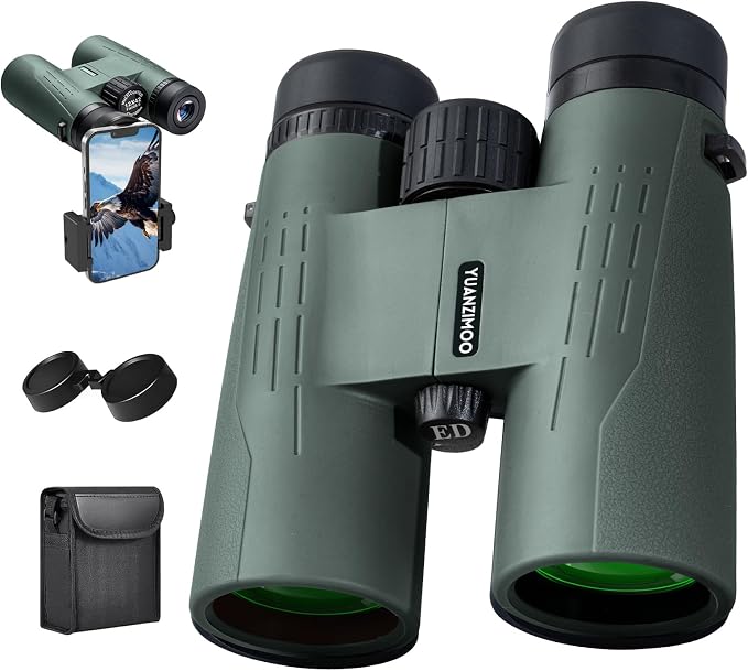 12x42 HD Binoculars for Adults High Powered Binoculars by YUANZIMOO