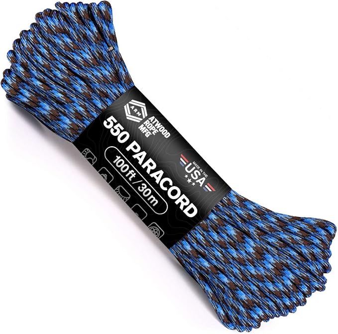 Atwood Rope MFG 550 Paracord 100 Feet 7-Strand Core Nylon Parachute Cord by AtwoodRopeMFG