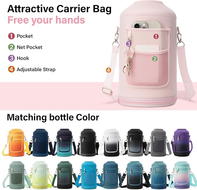DYSANKY 1 Gallon Water Bottle Insulated | Thickened Stainless Steel Vacuum - Image 5